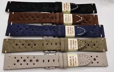 CINTURINO VERA PELLE ITALIANA VINTAGE STYLE RACING SCAMOSCIATO mm18-20-22 - Immagine 1 di 4