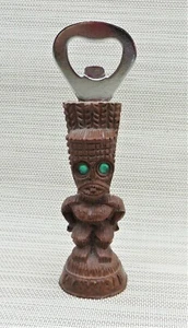 Vintage Hawaiian TIKI God - Kanaloa Hapa Wood Bottle Opener 5.5" Barware - Picture 1 of 4