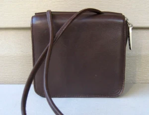 Hobo International brown leather mini crossbody bag purse Organizer MINT - Picture 1 of 12