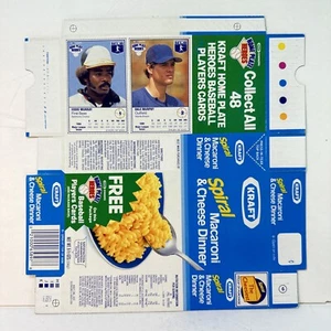 Eddie Murray Dale Murphy 1987 Kraft Spiral Home Plate Heroes Never Folded Box - Picture 1 of 3