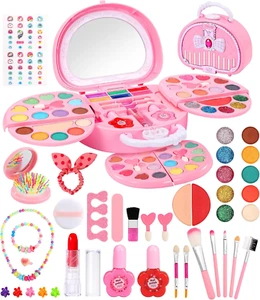 Valigetta Trucchi Bambina - 64PCS Trucchi Bambina Set Lavabile Set Di Trucchi pe - Foto 1 di 12