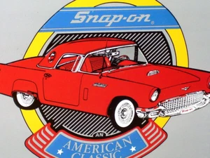 SNAP-ON TOOLS - 1950er T-Bird Schild - zeigt FORD THUNDERBIRD Bullauge Seitenscheiben - Bild 1 von 12