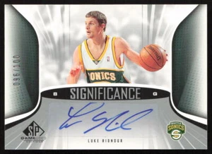 2006-07 SP Game Used SIGnificance #/100 Luke Ridnour #SA-LR Seattle SuperSonics - Picture 1 of 2