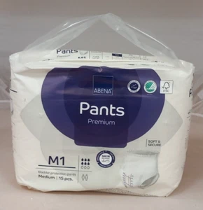 Abena Abri-Flex Premium M1 (Medium) Pack of 15 - Incontinence Pants - 1400ml