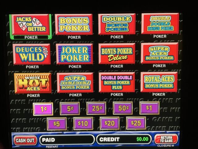 IGT GAME KING 6.2 MULTI GAME VIDEO POKER with LCD TOUCHSCREEN MONITOR (BLUE  AVI CASINO GLASS) - 77 GAMES For Sale • Gambler's Oasis USA