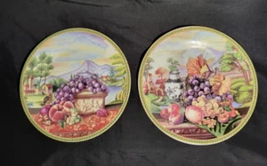 Pair of Vintage 2004 Designspirations 8" Fruit Design Plates - Picture 1 of 5