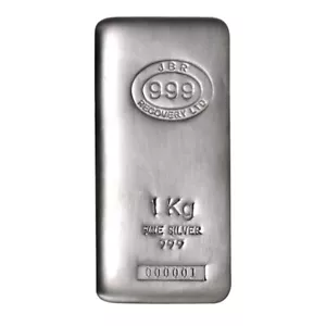 1 Kilo JBR Silver Bar (New) - Picture 1 of 4
