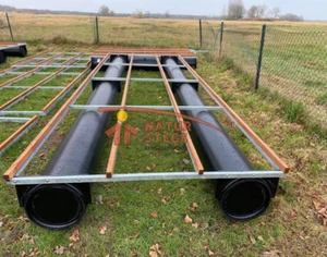 GRATIS LIEFERUNG Schwimmsteg schwimmende Plattform Steg Floß 18qm 6x2m - Bild 1 von 3