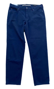 Banana Republic Tapered Fit Traveler Pants 33 W 30 L Navy Blue New with Tags - Picture 1 of 8