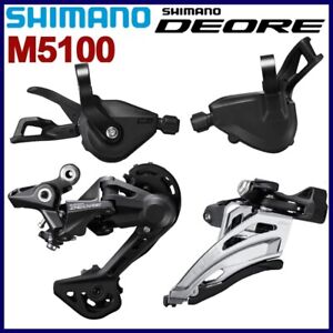 Shimano Deore M4100 M5100 2x10 Speed Groupset MTB Bike Shifter Rear Derailleur