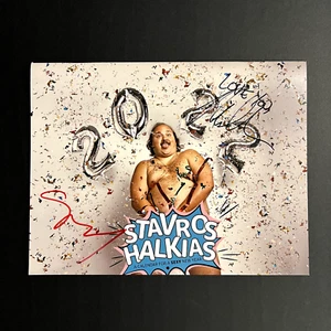 Stavros Halkias + Nick Mullen Signed 2022 Calendar w/ Proof (Cumtown Autograph) - Picture 1 of 4