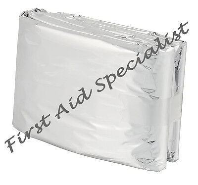 Heat Retaining Reflective Thermal Space Silver Sensory Foil Blanket • 1.99£