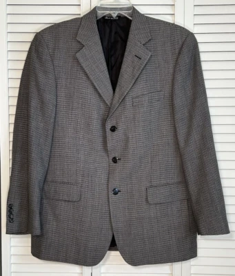 Pronto Uomo Men's Tweed 3 Button Wool Sports Coat Jacket Blazer 40S Preppy - Image 1 of 4