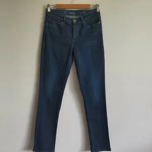 Levis Dark Blue Demi Curve Jeans Mid Rise Slim Size 28 AU 10 - Picture 1 of 7