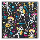2 x Square Stickers 7.5 cm - Day of the Dead Mariachi Skeletons Cool Gift #21451