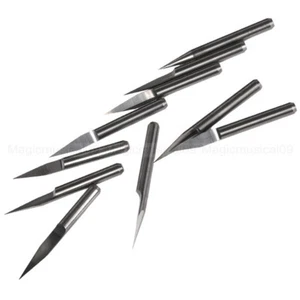Herramienta de enrutador CNC para placa de PCB 10 piezas brocas de grabado de carburo de 20 grados 0,1 mm - Imagen 1 de 3