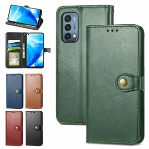 Funda protectora abatible de cuero PU de lujo para tarjetas OnePlus 8/7t Pro/Nord N200 5G - Imagen 1 de 17