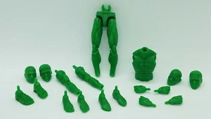 Boss Fight Studio Vitruvian HACKS - GREEN MALE BLANK - YOU PICK THE PARTS - Picture 1 of 13