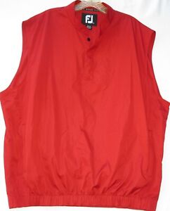 FootJoy relaxed fit 100% polyester 2 pocket golf vest men's size XL