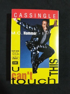 MC HAMMER - 'U Can't Touch This' Australian Cassingle Tape 1990, Rap Hip Hop - Image 1 of 4