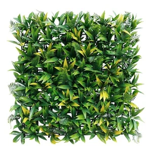 20"x20" Artificial Faux 3D Mixed Leaf Privacy Fence Screen Decor Panel Hedge V3 - Picture 1 of 8