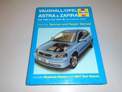 VAUXHALL ASTRA HAYNES MANUAL 1998-2004 PETROL 1.4-2.2 DOHC-16V (XE RED-TOP) - Image 1 of 3