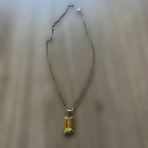 Dolce&Gabbana Hombres Plata Oro Color Colgante Collar Logo Lujo Elegante Italiano - Imagen 1 de 4