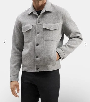 Theory Wool-Cashmere Trucker Jacket - Medium - Image 1 of 4