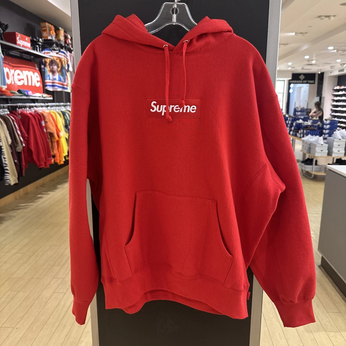 supreme washed boxlogo red サイズL Supreme Washed Box Logo Crewneck Red Men's - SS25 - US