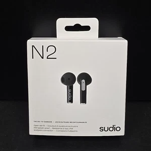Sudio N2 True Wireless Bluetooth Open-Ear Earbuds, Black, New & Sealed! - Picture 1 of 5