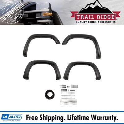 Trail Ridge Fender Flare Kit BoltOn Pocket Rivet Smooth Set for Sierra 2500 3500 - Imagem 1 de 4