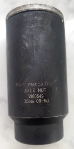 Performance Tool PT 35mm Impact Axle Nut Socket 1/2" Drive 6 Point FWD W80549 - Foto 1 di 5