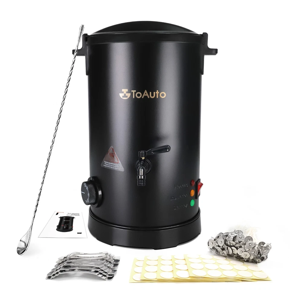 TOAUTO 5L Electric Wax Melting Pot Furnace Wax Melter w/Spout for Candle Making - Image 1 of 4