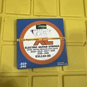 2 Pack- DADDARIO D'ADDARIO XL ELECTRIC GUITAR STRINGS XL110-3D - Picture 1 of 3