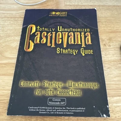 BradyGames Strategy Guide Castlevania Totalmente Sin Autorizado (Cubiertas Nintendo 64) Foto 1 de 4