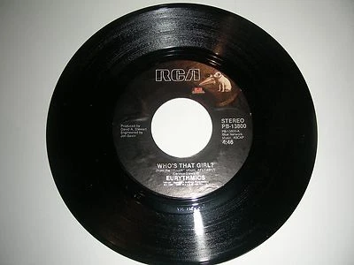 Eurythmics - Who's That Girl ? / Aqua  45 rpm  RCA Records  NM  1983 - Image 1 of 4