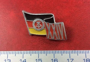 Pin Badge Official Button XXIVth Congress Communist Party DDR Germany. Very Rare - Picture 1 of 1