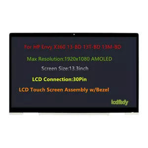 13.3" For HP Envy X360 13T-BD100 LCD Touch Screen 1920x1080 AMOLED M82690-001 - Picture 1 of 5