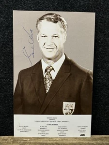 Vtg 60s Gordie Howe Autographed Ford Lincoln-Mercury Sports Photo Card Promo 8” - Picture 1 of 6