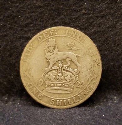1922 Great Britain silver shilling, George V, KM-816a (GB16) - Image 1 of 4