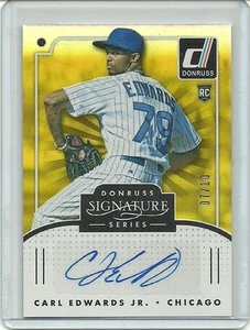 Carl Edwards JR Donruss Signature GOLD Refractor /10 AUTO Card RC Autograph - Picture 1 of 1