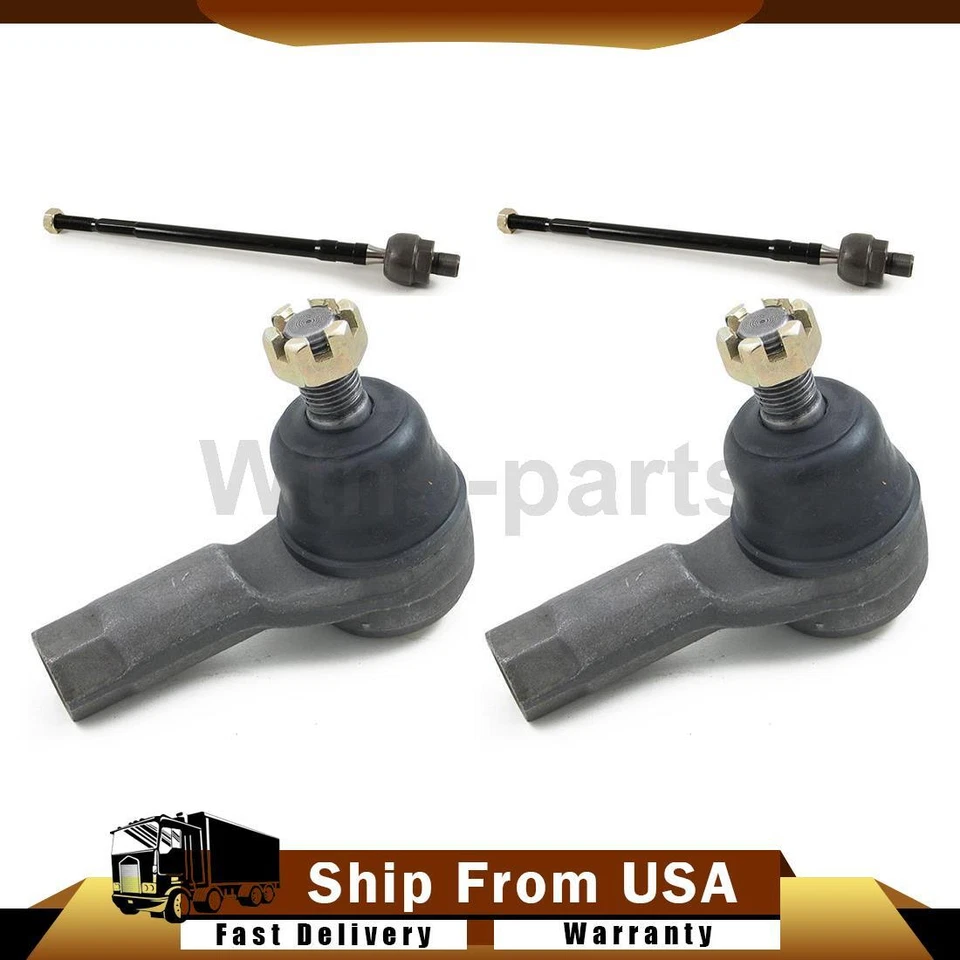 Extremos de barra de amarre exterior interior delantero manual para Mazda 323 1986-1989 4 piezas Foto 1 de 4