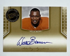 2011 Press Pass #SS-WB Willie Brown Auto AR83-01 - Foto 1 di 2