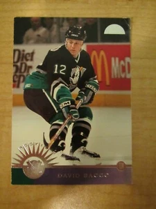 1996-97 Leaf Press Proof David Sacco Rookie #218 Mighty Ducks of Anaheim - Picture 1 of 2