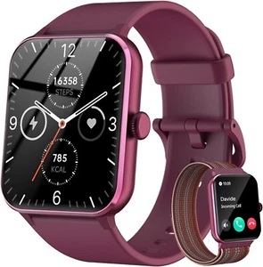Smart Watch For Men/Women Waterproof Smartwatch Bluetooth iPhone Samsung - Picture 1 of 9