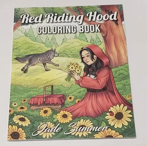 Rare OOP Jade Summer Red Riding Hood Coloring Book - Imagen 1 de 2