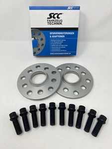 20mm 2x10mm Spurverbreiterung SCC für Audi Seat Skoda 5x100 mit Radschrauben - Bild 1 von 12