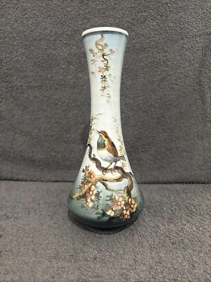 Pintado ? A Mano Ceramic Tall Vase Hand Painted by Plimano ? Spanish Signed - Image 1 of 4