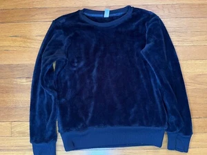 Athleta Girls Fleece Blue Sweater Size XL 14 - Picture 1 of 4