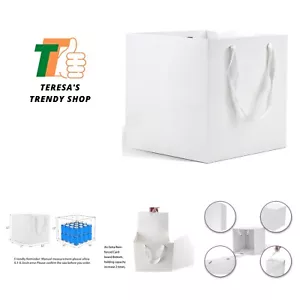 Large White Paper Gift Bags with Handles,12 Pack 12x12x12inch,Square Wedding ... - Picture 1 of 7